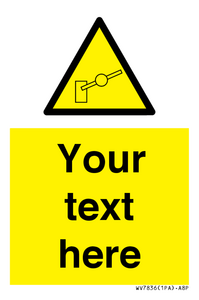 Custom warning barrier